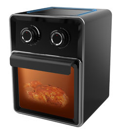 Black 11L Hot Air Fryer Oven , Digital Air Fryer Oven With Big LCD Digital Touchscreen